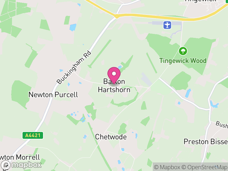 Map of Barton Hartshorn, Buckinghamshire