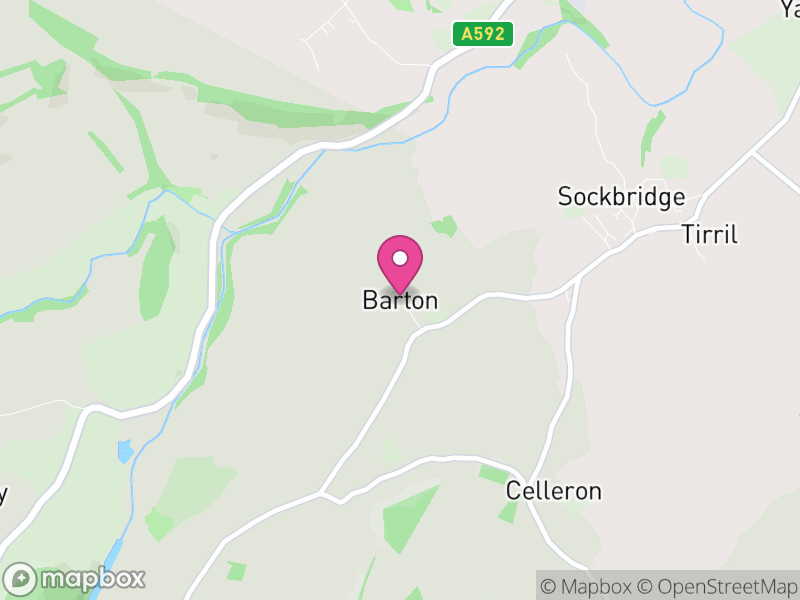 Map of Barton, Westmorland and Furness