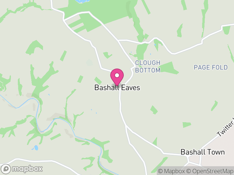 Map of Bashall Eaves, Ribble Valley