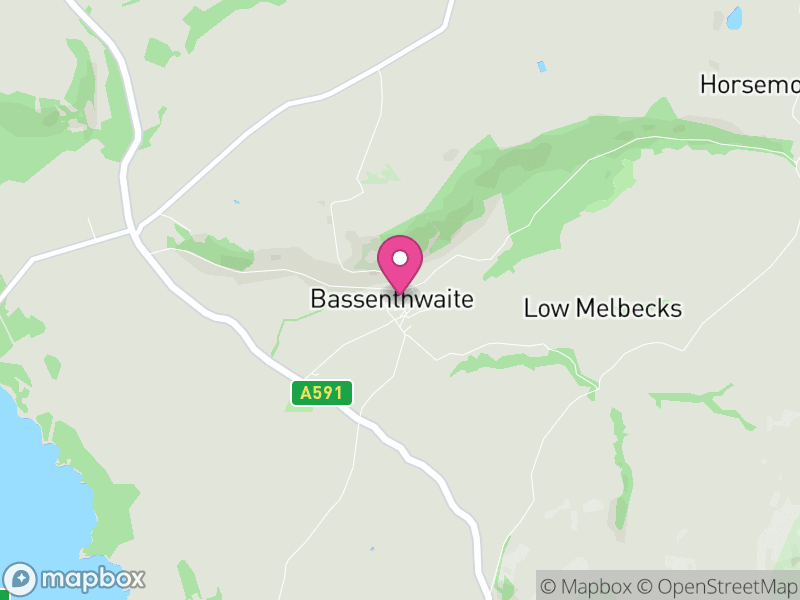 Map of Bassenthwaite, Cumberland