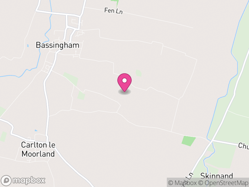 Map of Bassingham, North Kesteven