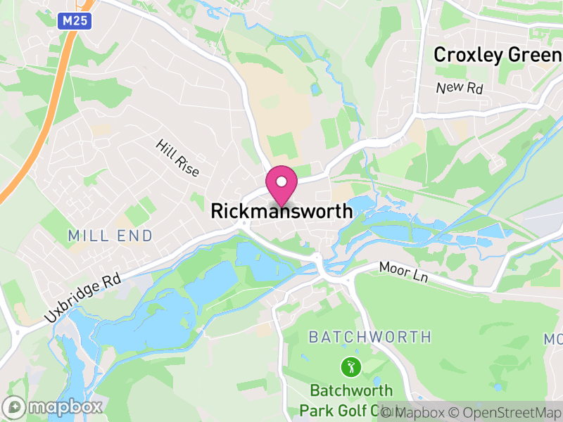 Map of Batchworth, Three Rivers