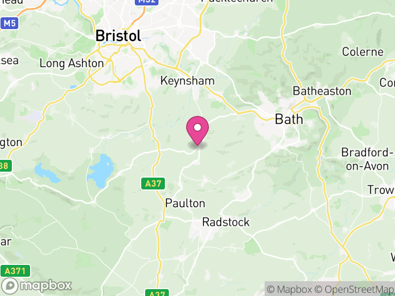 Map of Bath and North East Somerset, West of England