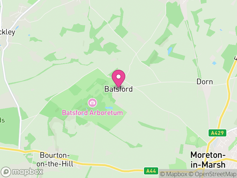 Map of Batsford, Cotswold