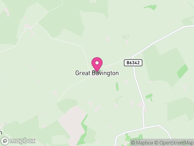 Map of Bavington, Northumberland