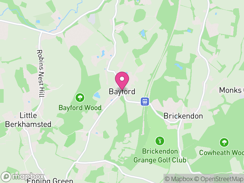 Map of Bayford, East Hertfordshire