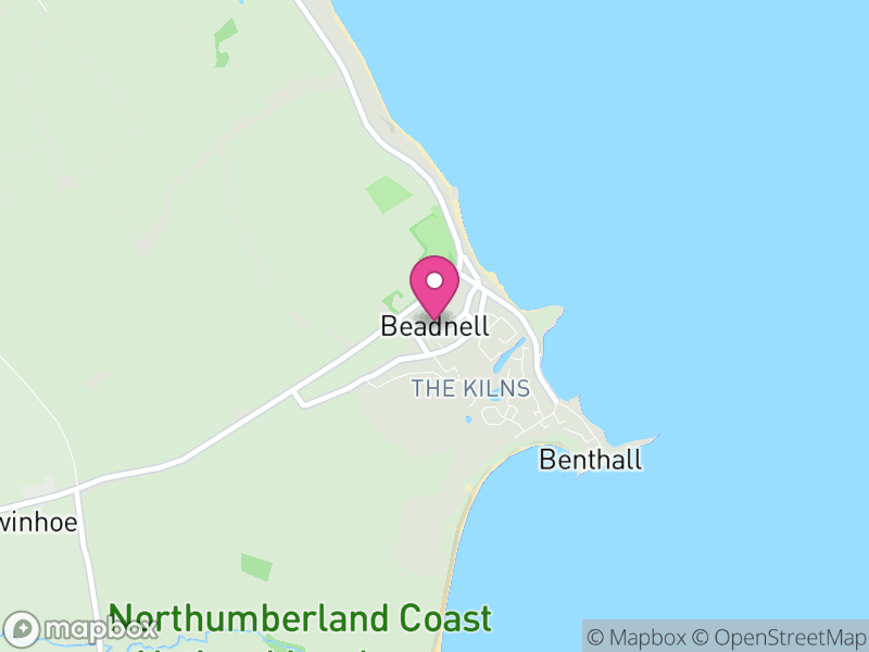 Map of Beadnell, Northumberland