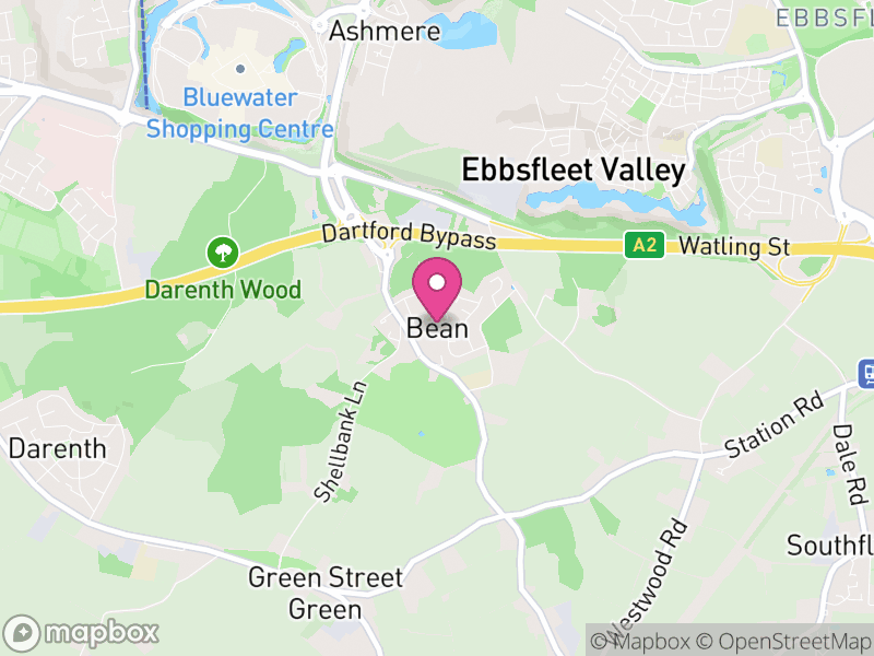 Map of Bean, Dartford