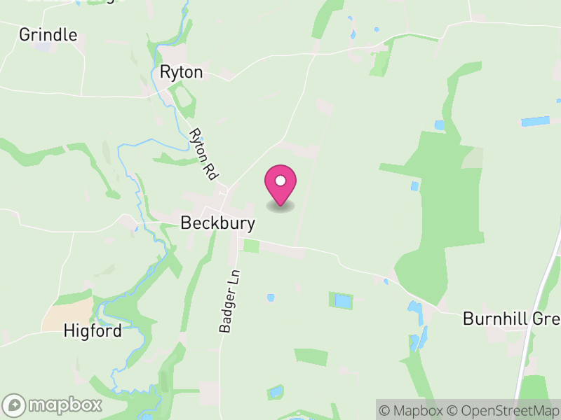 Map of Beckbury, England