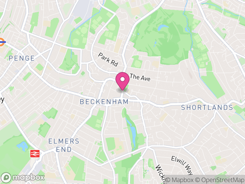 Map of Beckenham