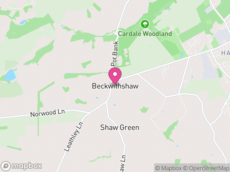 Map of Beckwithshaw, North Yorkshire