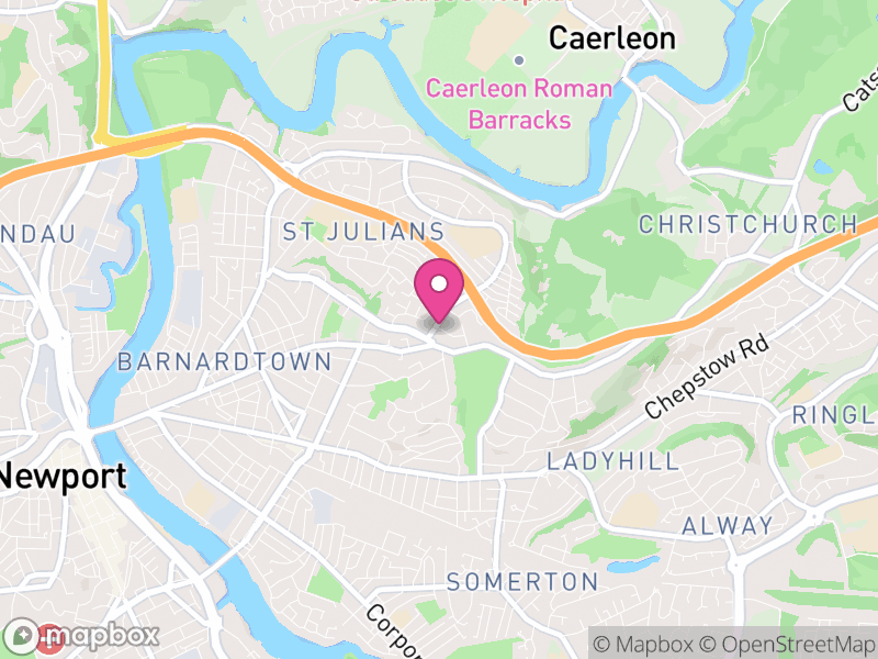 Map of Beechwood, Newport