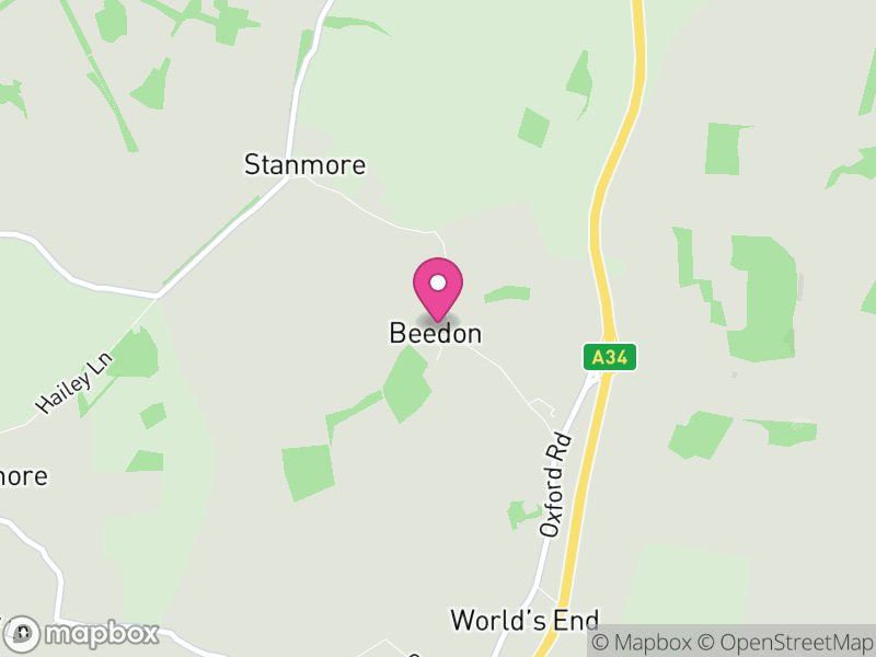 Map of Beedon, West Berkshire