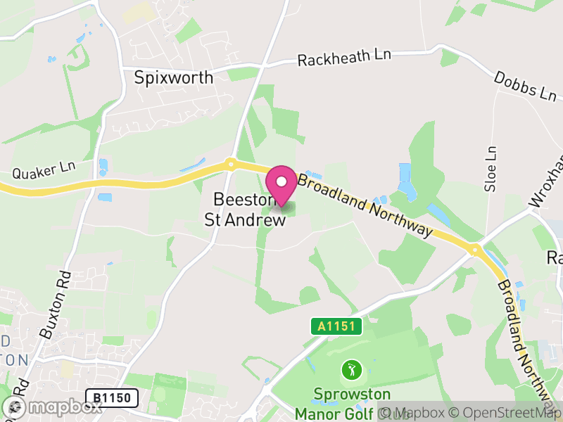 Map of Beeston St. Andrew, Broadland