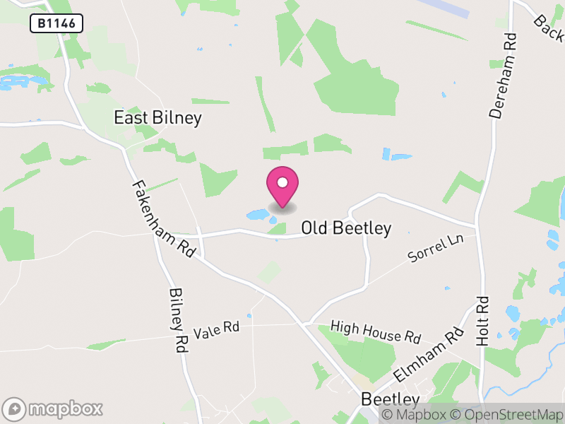 Map of Beetley, Breckland