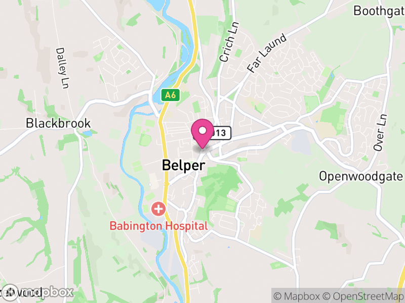Map of Belper