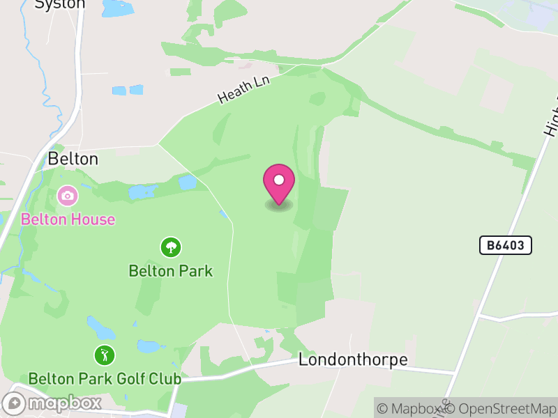 Map of Belton and Manthorpe, South Kesteven