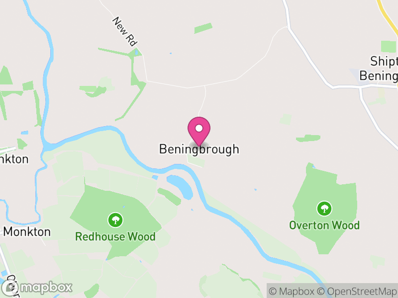 Map of Beningbrough, North Yorkshire