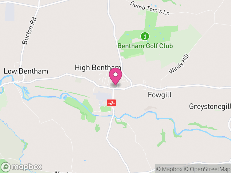 Map of Bentham, North Yorkshire