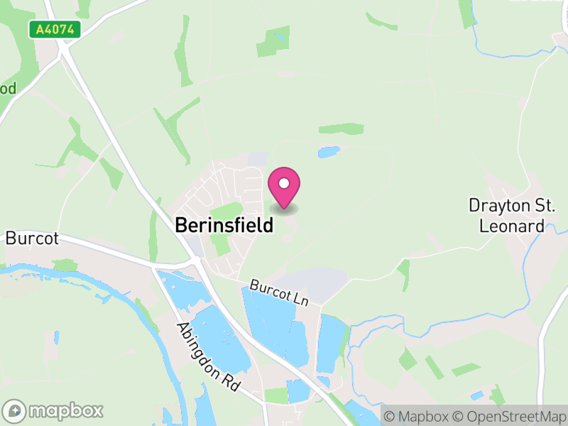 Map of Berinsfield, South Oxfordshire