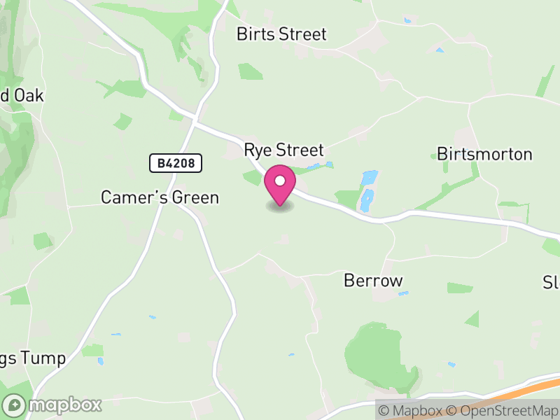Map of Berrow, Malvern Hills