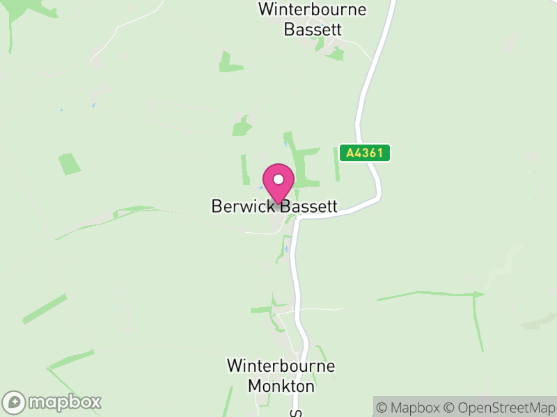 Map of Berwick Bassett, Wiltshire