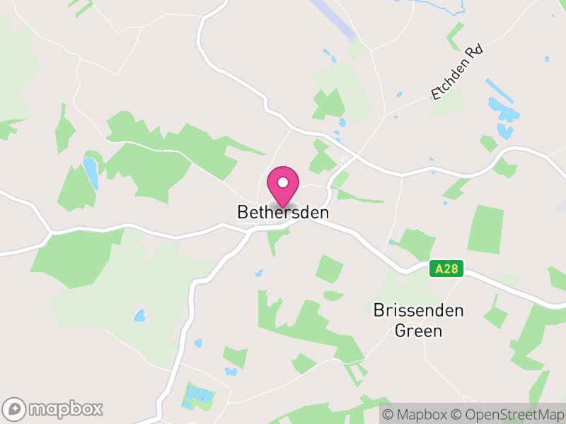 Map of Bethersden, Ashford