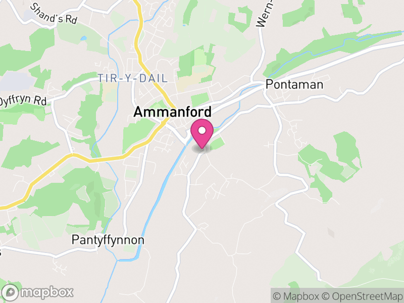 Map of Betws, Sir Gaerfyrddin / Carmarthenshire