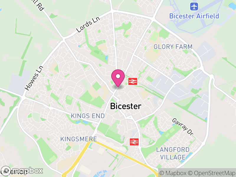 Map of Bicester, Cherwell