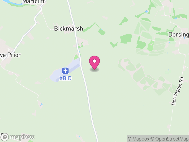 Map of Bickmarsh, Wychavon
