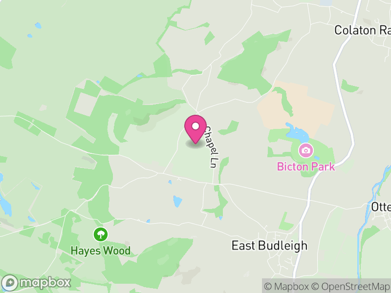 Map of Bicton, East Devon