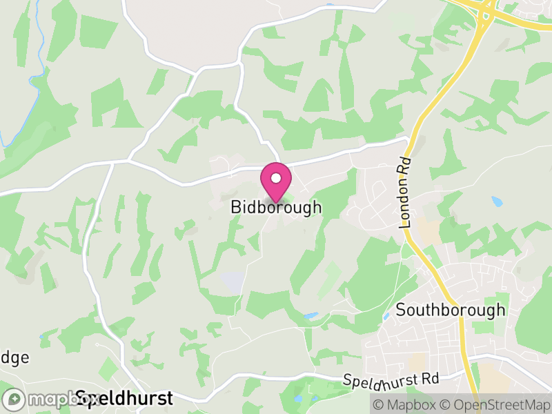 Map of Bidborough, Tunbridge Wells