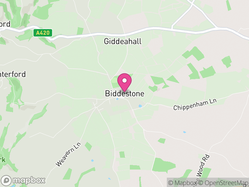 Map of Biddestone, Wiltshire