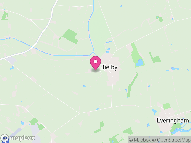 Map of Bielby, East Riding of Yorkshire