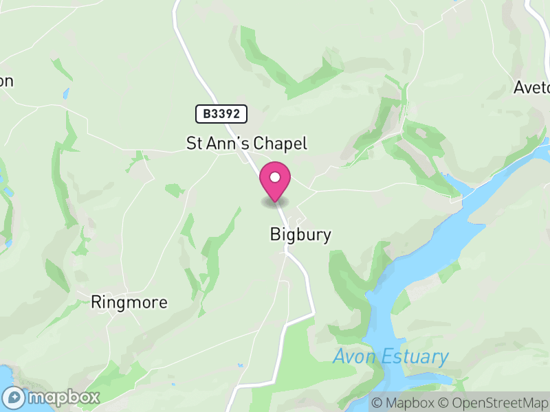 Map of Bigbury, South Hams