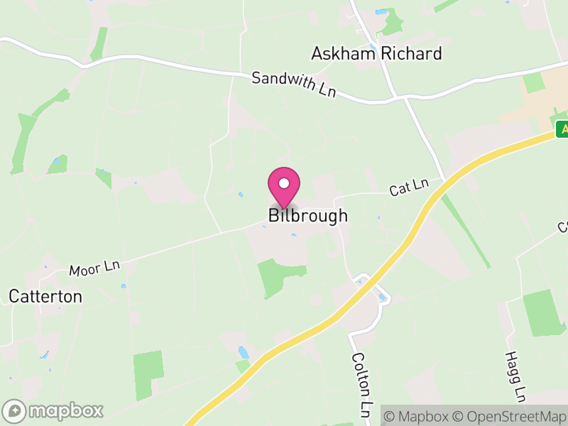 Map of Bilbrough, North Yorkshire