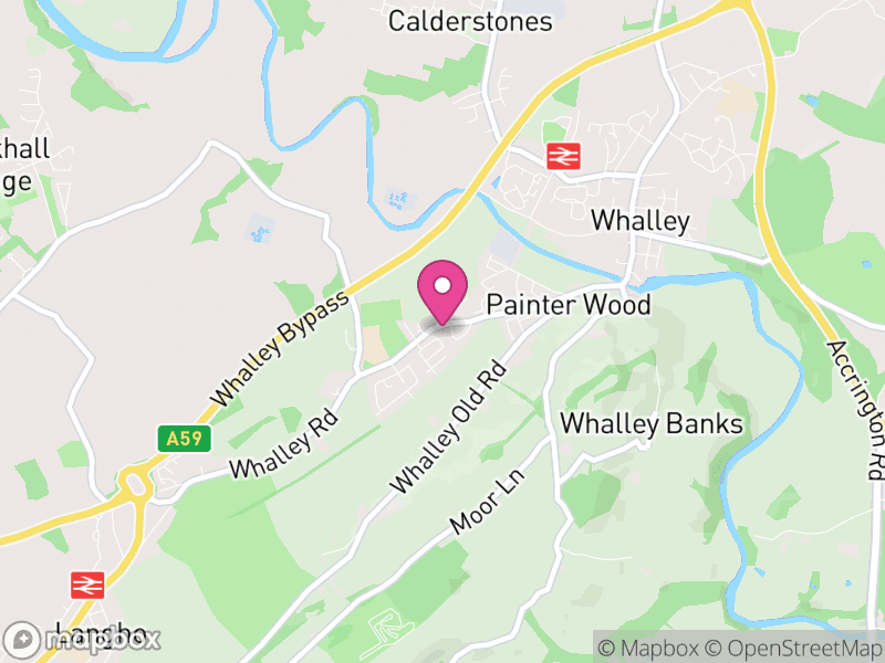 Map of Billington and Langho, Ribble Valley