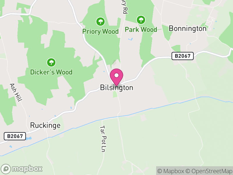 Map of Bilsington, Ashford