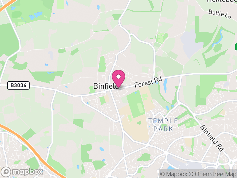 Map of Binfield, Bracknell Forest
