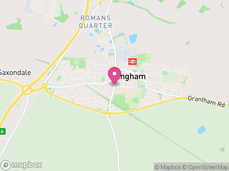Map of Bingham, Rushcliffe