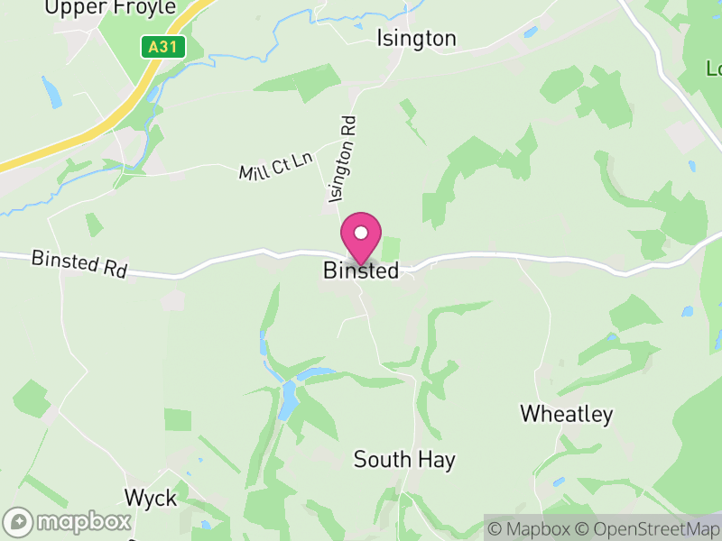 Map of Binsted, East Hampshire