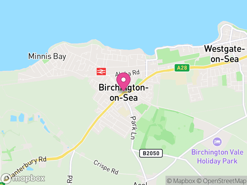 Map of Birchington, Thanet
