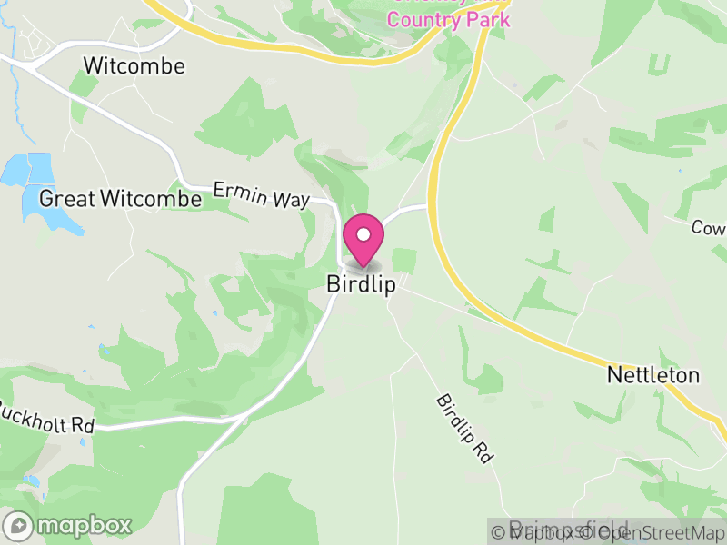 Map of Birdlip, Cotswold
