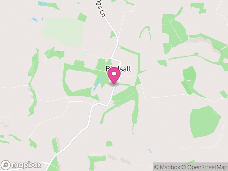 Map of Birdsall, North Yorkshire