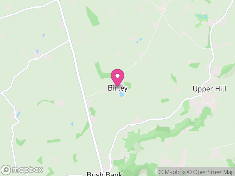 Map of Birley with Upper Hill, Herefordshire