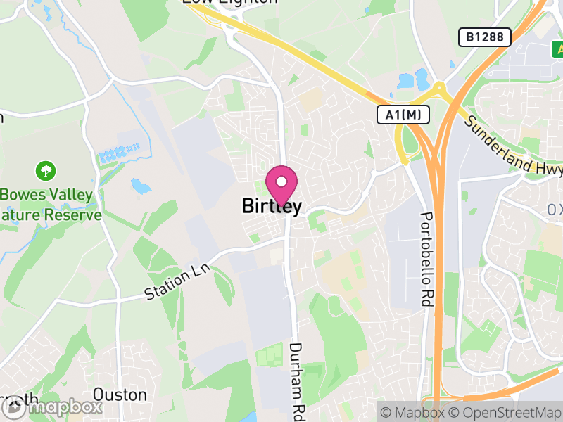 Map of Birtley, Northumberland