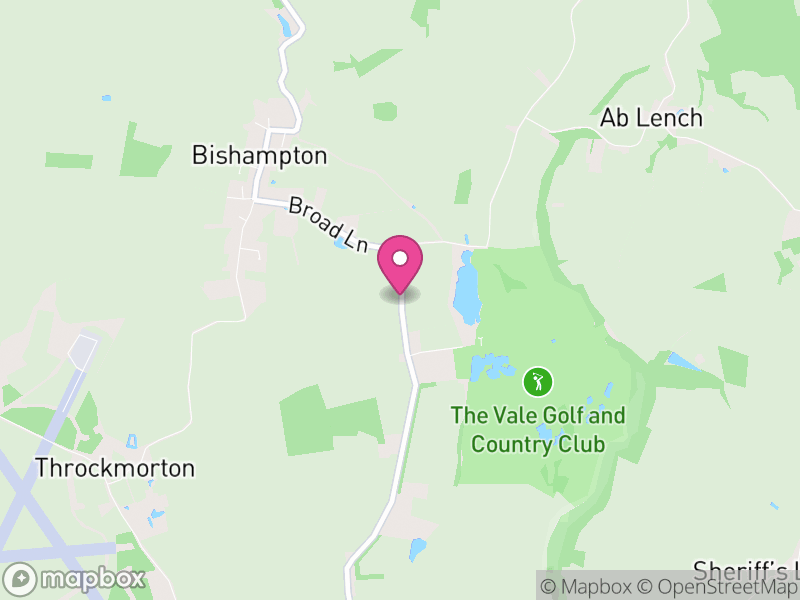 Map of Bishampton, Wychavon