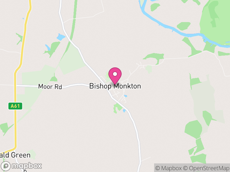 Map of Bishop Monkton, North Yorkshire