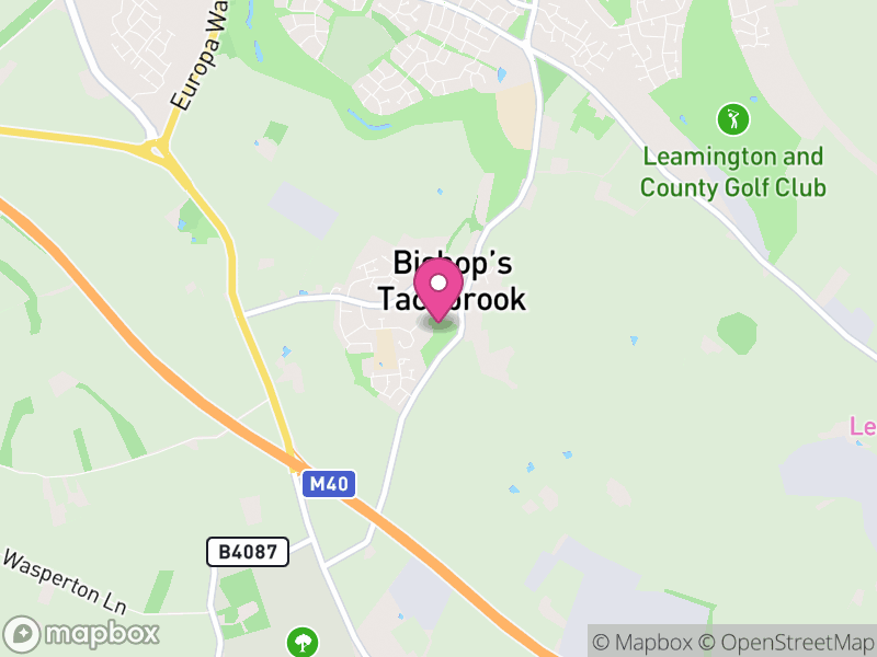 Map of Bishop's Tachbrook, Warwick