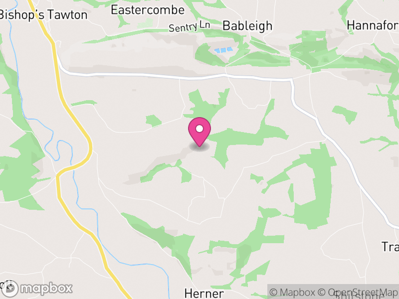 Map of Bishop's Tawton, North Devon
